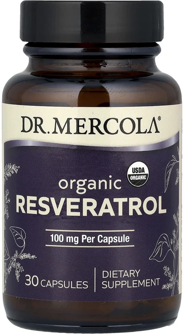Dr. Mercola 유기농 레스베라트롤 100mg 캡슐 30정, DrMercola유기농레스베라트롤100mg캡슐30정, 1개 - 쿠팡