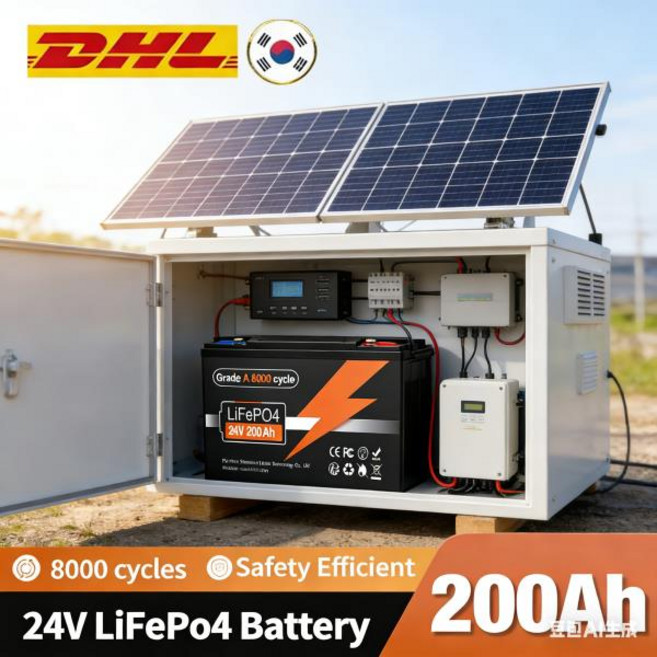 신형 32700 24v 200Ah 인산철 배터리 LiFePO4 내장형 BMS 태양광 시스템 RV 하우스 트롤링 모터용, 02 24V LiFePO4 200Ah