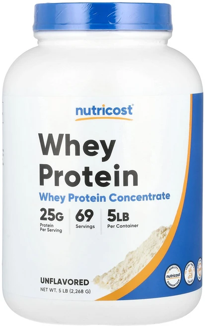 뉴트리코스트 Nutricost 유청 단백질 농축물 무맛 2 268g5lbs123566원산지:기타, 2267 g, 1개 - 쿠팡