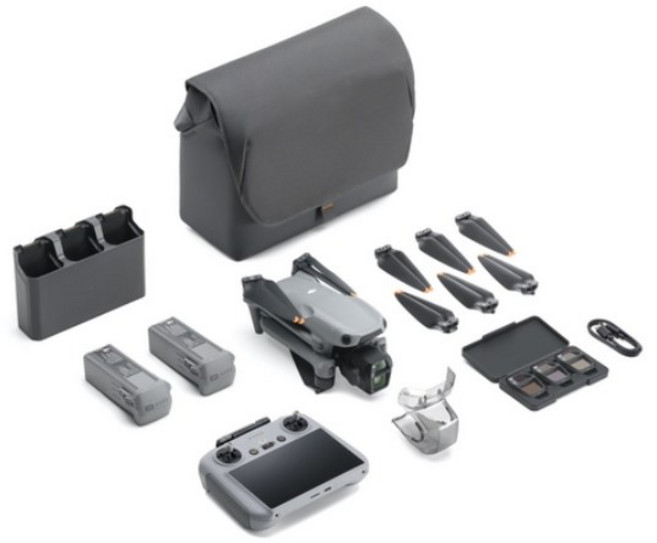 DJI Air 3S 플라이 모어 콤보 + RC 2 드론 세트, 혼합상품, 1세트