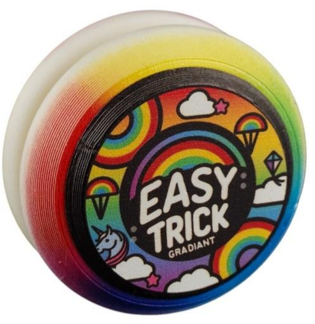 종기쌤 강의 영상 포함 잘 올라오는 어린이용 이지트릭 요요, 레인보우 그라디언트, 1개