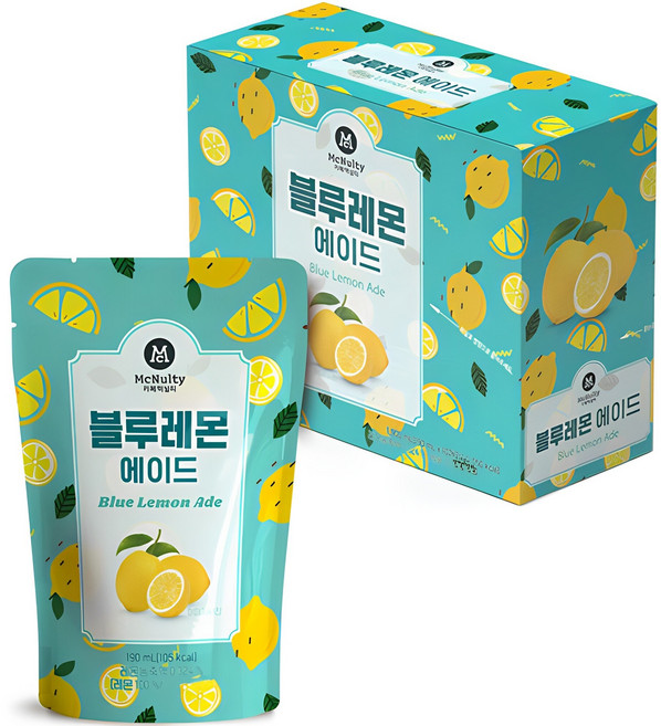 맥널티커피 블루레몬에이드, 190ml, 10개