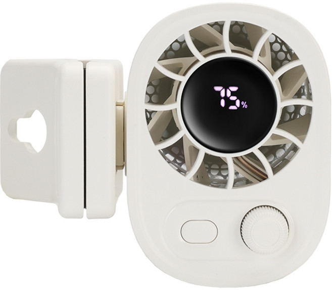 휴대용선풍기허리 허리선풍기 벨트선풍기 휴대용선풍기 허리걸이선풍기 허리띠밴드선풍기 핸드선풍기 휴대용선풍기목걸이 탁상용 선풍기 집게 선풍기 아웃도어 선풍기, 화이트