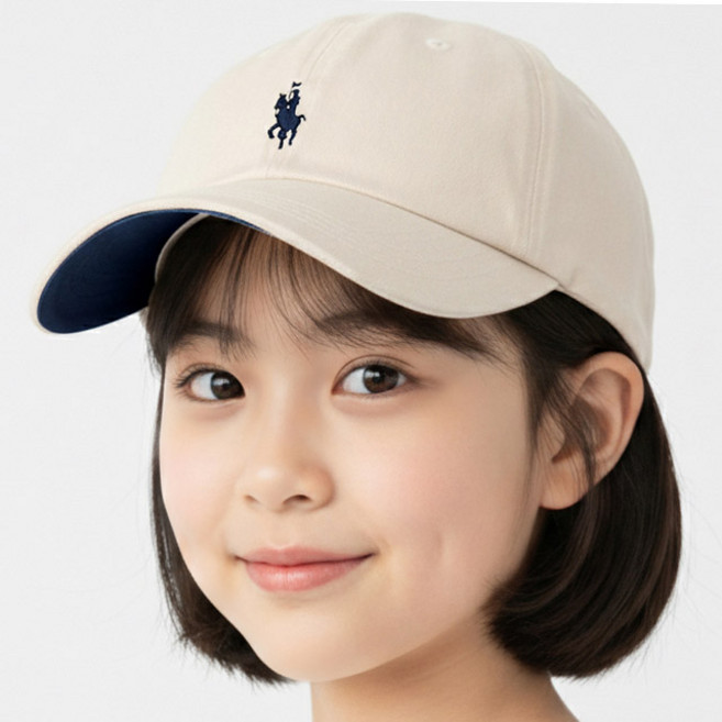 베이직엠 아동용(7~13세) 사계절 야구모자 볼캡 워싱 승마자수