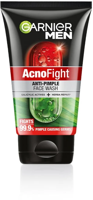 Garnier Men AcnoFight Anti-Pimple Face Wash | Repairs Skin & Controls Excess Oil, 1개, 100g - 쿠팡