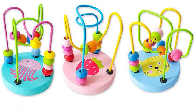 두돌아기 소근육발달 구슬 레일 교육완구 6세7세 선물추천 창의력 구슬블록, 1개