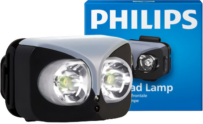 필립스 초강력 LED 헤드랜턴 캡라이트 낚시 캠핑 등산 모션 센서 안전모 작업용 헤드라이트 헤드램프 SFL3342, 1개