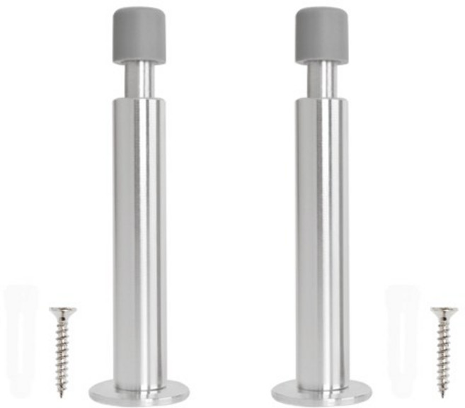 선반나라 완충도어스토퍼 평평 실버, 2개입