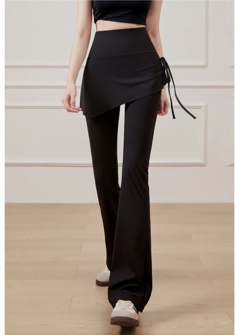 여성 요가 롱팬츠 부츠컷 스커트 일체형 레깅스