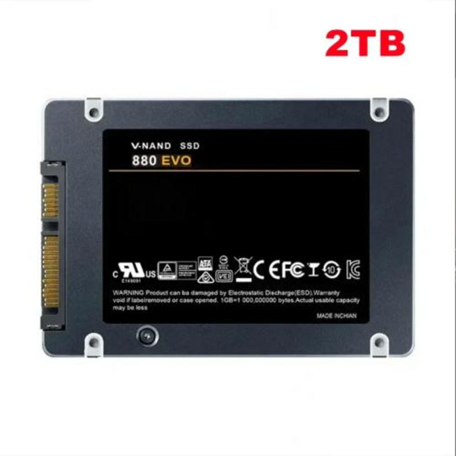 외장SSD 샤오미 미지아 SSD 880 EVO 내장 솔리드 스테이트 드라이브 하드 디스크 SATA 3.0 MLC 노트북 데스크탑 PC P PS5 용 1TB 2TB 4TB 2.5 인, 없음, 03 2TB