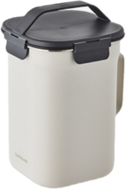 락앤락 스텐 음식물 쓰레기통 2.5L, 화이트(LDB503WHT), 1개