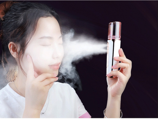 휴대용 나노 미스트기 전동 스마트 미스트기계 초미세입자 자동미스트분사기, 분홍색