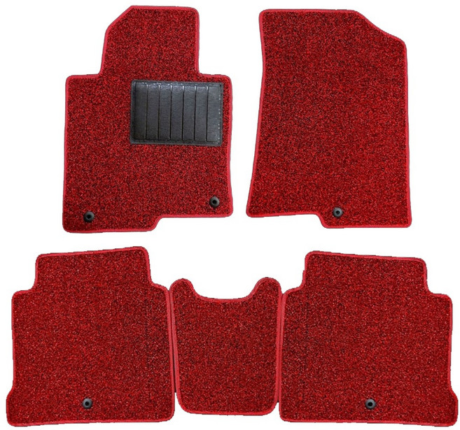 한눈알 코오롱 자동차 잔디매트 국산 풀세트 1열+2열 택시, 레드, 쏘나타디엣지 24.4~