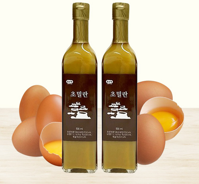 초산정 초밀란 500ml 칼슘 미네랄/유정란 오곡명초 난각 칼슘 이온화/발효식초/전통식초/한상준식초, 2개