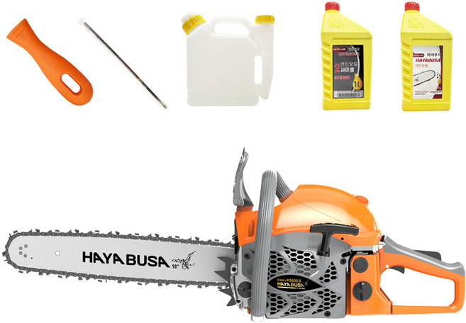 하야부사 엔진톱 H5600-2 전기톱 벌목 50cc 최신형 45cm 450mm 21#36, 1개