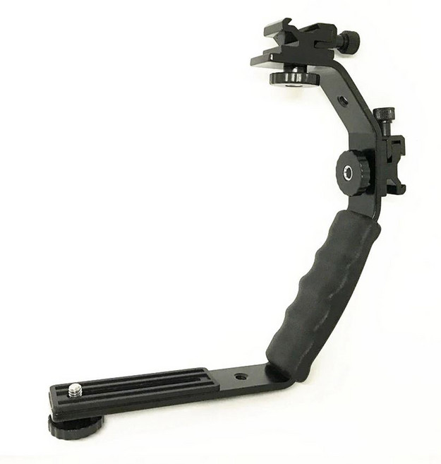 개인 방송 장비 카메라 조명 마이크 핫슈 마운트 브라켓 홀더 그립, 1개