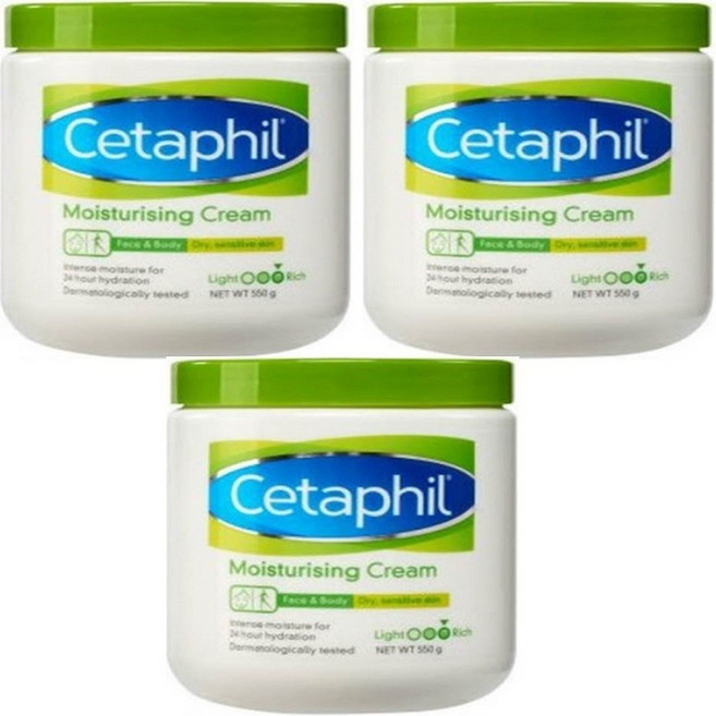 세타필 모이스처라이징 크림, 3개, 550g