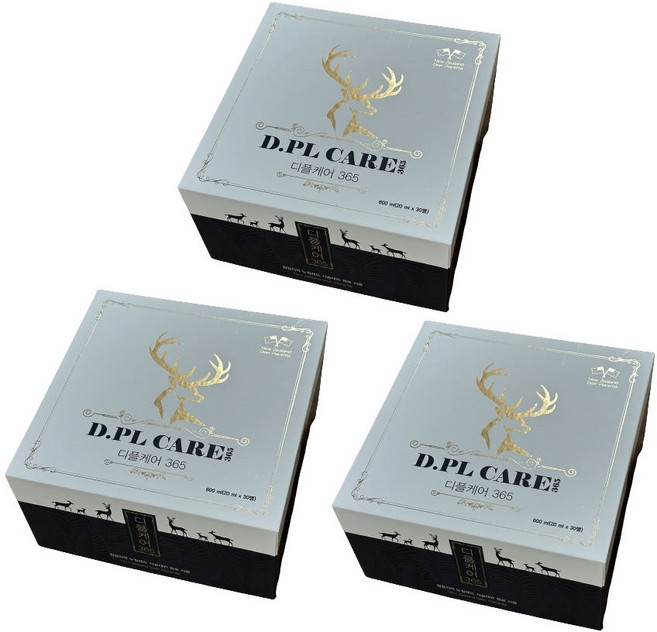 디플케어365 3박스(90병) 뉴질랜드 정식수입 사슴태반 침향 에모딘, 600ml, 3개