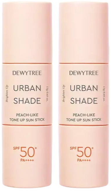 듀이트리 어반쉐이드 피치 라이크 톤업 선스틱 13g 2개 SPF50+PA++++