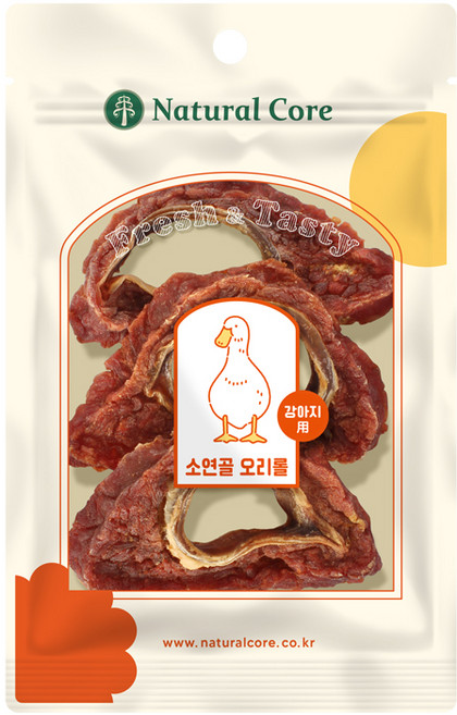 네츄럴코어 소연골 오리롤 65g x 2개 천연원료 애견간식