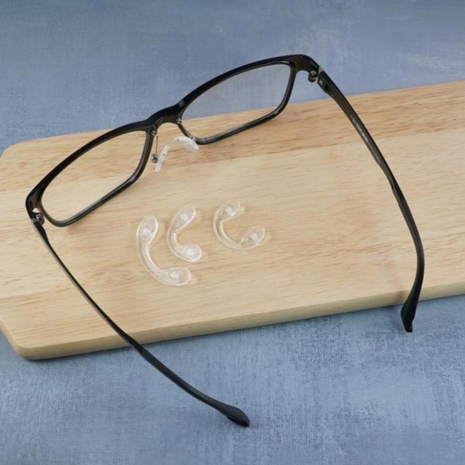 안경 코받침 일체형 U자형 코패드 실리콘 압력 방지 나사 브릿지