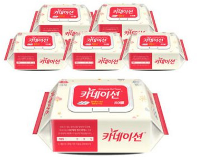 카네이션 엠보싱 물티슈 80매x20팩