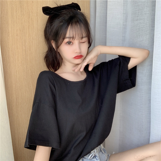 Capital Dew -Back Ocean Cotton Base Shirt 2022 East Gate Hot Top Women 's Cross -Border Solice T -Sh