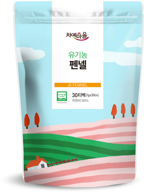 차예마을 허브차 유기농 펜넬 30티백.., 30개입, 30g, 1개