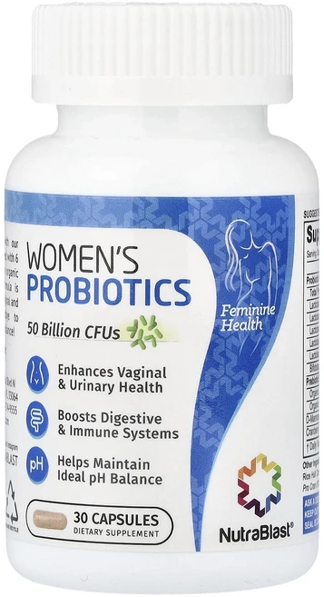 몸관리하세요 겨울입니다 NutraBlast 여성용 프로바이오틱 캡슐 30정 특별관리진행, 1 - 쿠팡