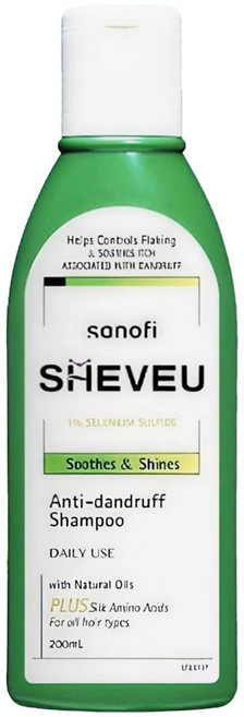 SHEVEU 사노피 수스 앤 샤인즈 안티 댄드러프 샴푸, 1개, 200ml