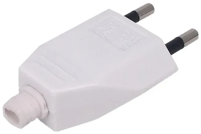 DIY 전원 코드용 Rewirable(4.0mm) 유럽 플러그 250V 2.5A CE 2 핀 무선 수 플러그, 02 하얀색