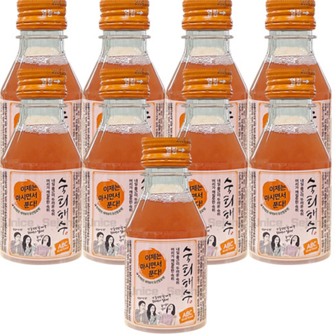 숙취해소 음료 숙희해수 ABC 60mL, 9개