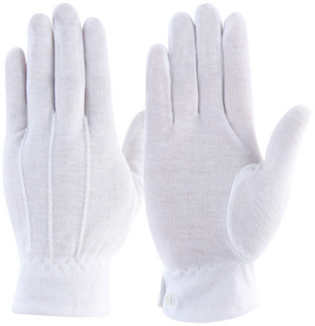 예식 행사용 면장갑, 백색, 10개