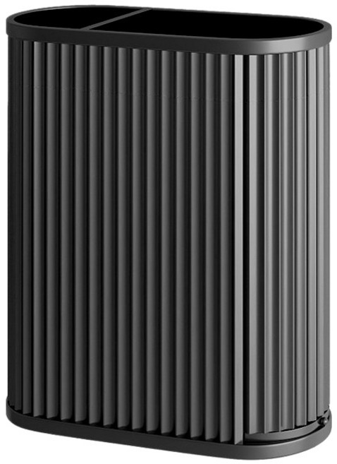 多格條紋傘架 37x18x52cm, 黑色, 1個