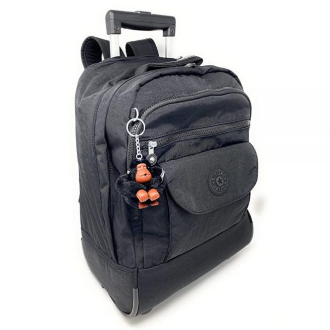 Kipling Sanaa 라지 메탈릭 롤링 백팩 (블랙 토널 원 사이즈)
