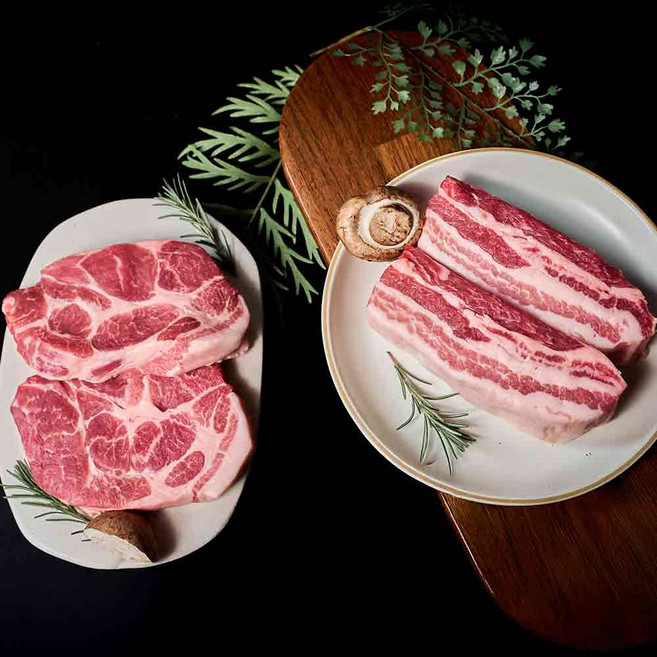 치타고 무항생제 한돈 선물세트 수육용 삼겹 목심 1.5kg (삼겹500gx2목심500g), 1개