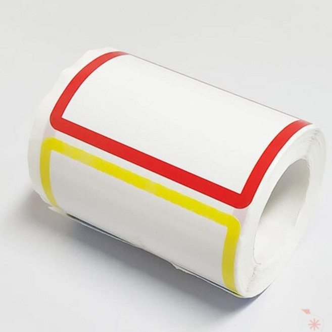 라운드사각컬러형 견출지 스티커 분류텍 8.8x5.5cm 약300개입