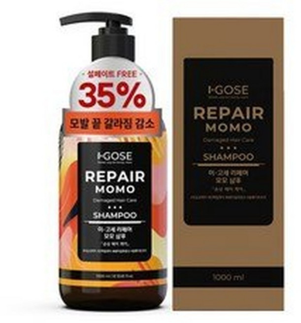 이고세 리페어 모모 샴푸, 4개, 1L