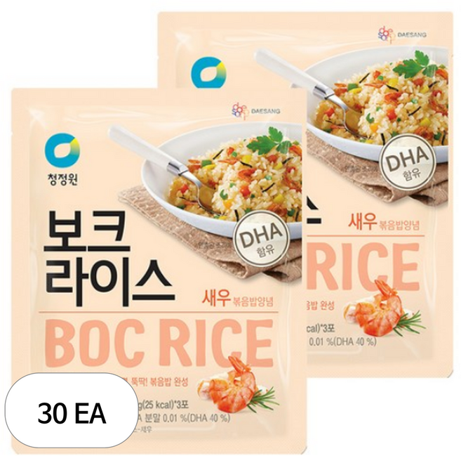 청정원 보크라이스 새우, 24g, 30개