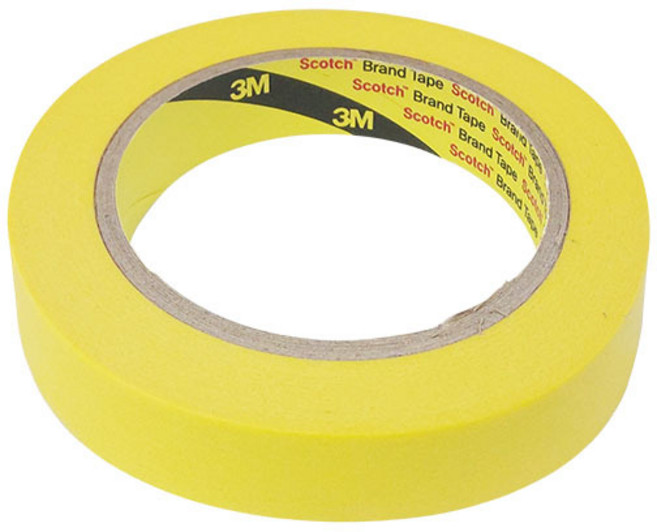 3M 마스킹 종이 테이프 노란색 20mm x 40M