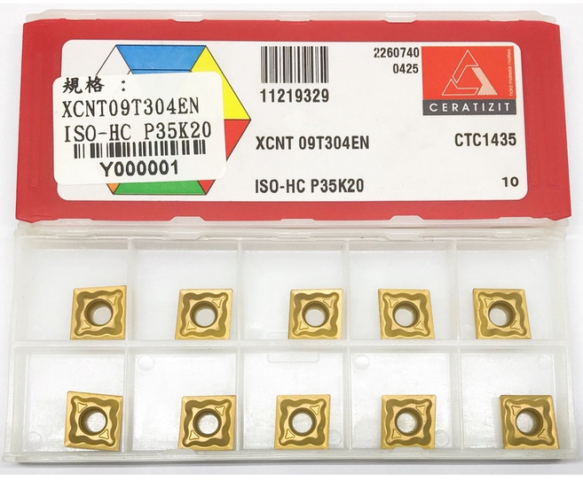 CERATIZIT 森拉天時 XCNT09T304EN-ISO-HC P35K20 車刀片 - 高耐磨 適用多種金屬, 1個
