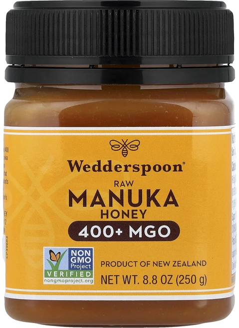 몸관리하세요 겨울입니다 Wedderspoon 생 마누카 꿀 MGO 400+ 250g(8.8oz) 특별관리진행, Wedderspoon생마누카꿀MGO400250g88oz, 250g, 1 - 쿠팡