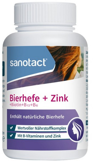 [대용량] Sanotact 자노탁트 비어헤페 맥주 효모+아연, 180정, 5개