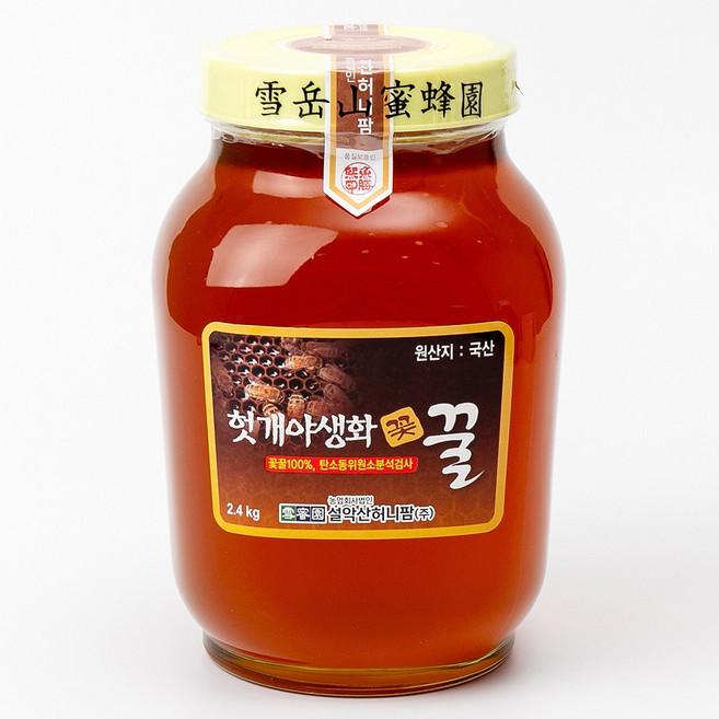 설악산허니팜 꽃꿀100% 헛개야생화꿀, 2.4kg, 1개