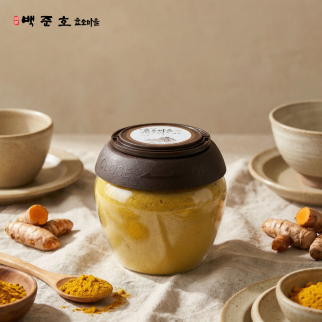 백준호 효소마을 발효강황 가루, 1개, 1kg