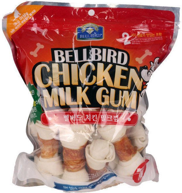 벨버드 애견껌 치킨 밀크껌 1kg/2.1g X 26개 강아지, 1kg, 1개, M