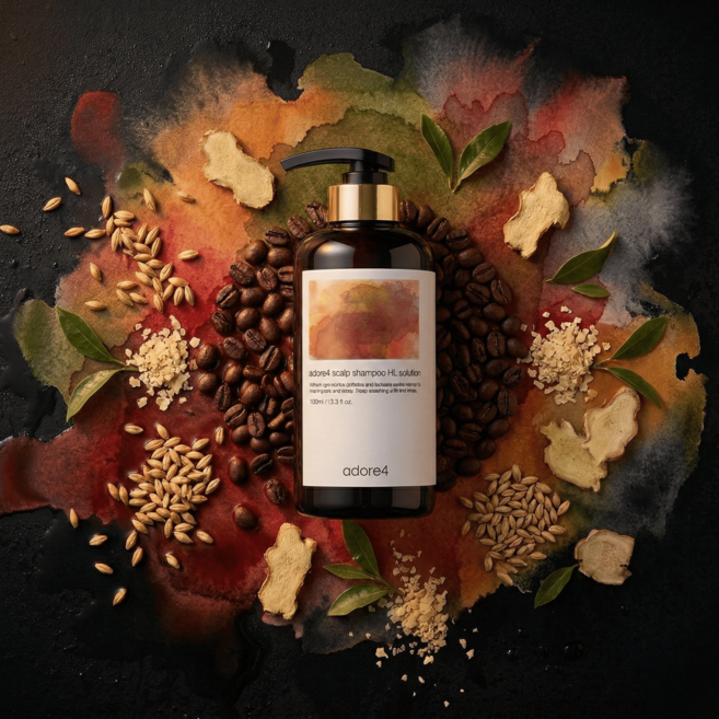 어도어포 약산성 맥주효모 커피 카페인 샴푸 HL솔루션 500g, 1개, 500ml