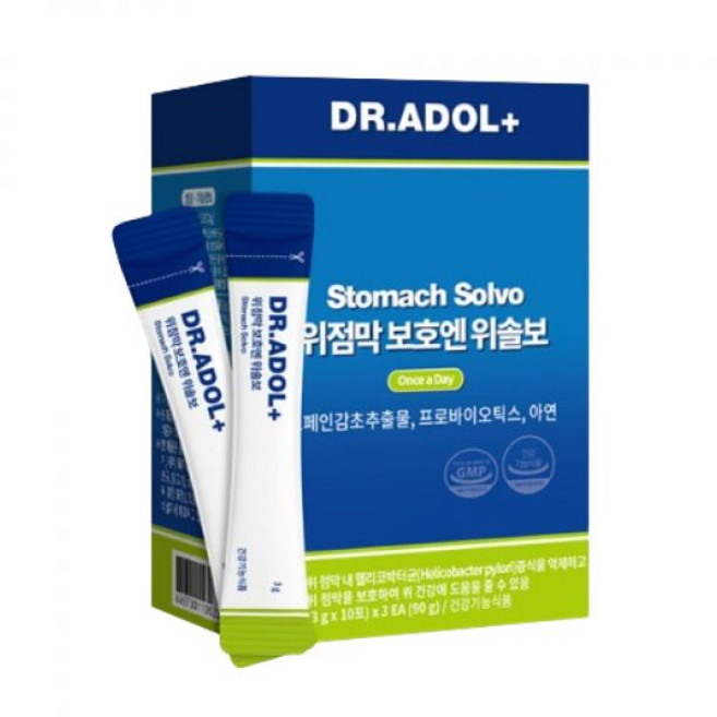 닥터아돌 위점막 보호엔 위솔보 리코리스 추출물 유산균, 10정, 1개