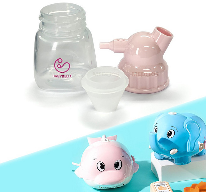 미니코끼리 네블라이저 코석션통 콧물 흡입통 미니돌핀 미니하마 소모품 부품 코 석션통 역류방지팁 포함, 코 석션통(역류방지팁 포함), 1개