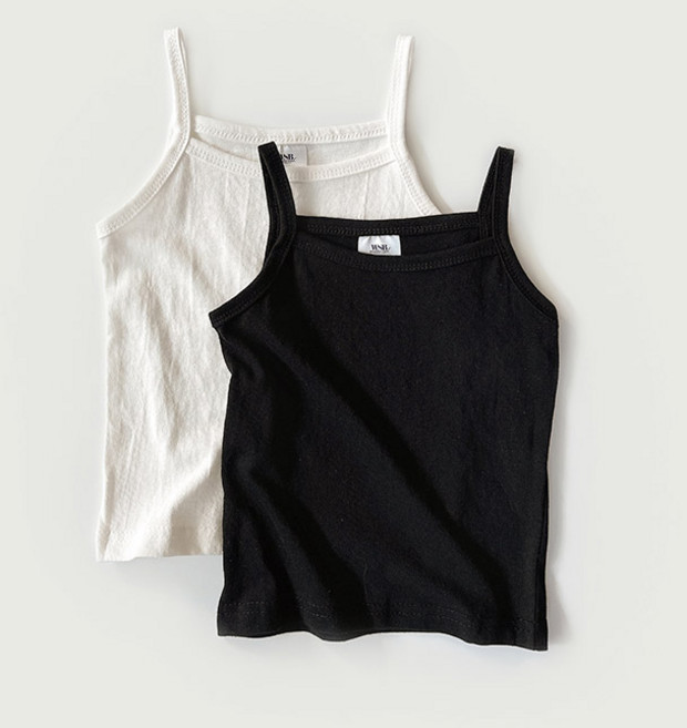 아동 주니어 공용 국내생산 순면 베이직 기본 끈나시